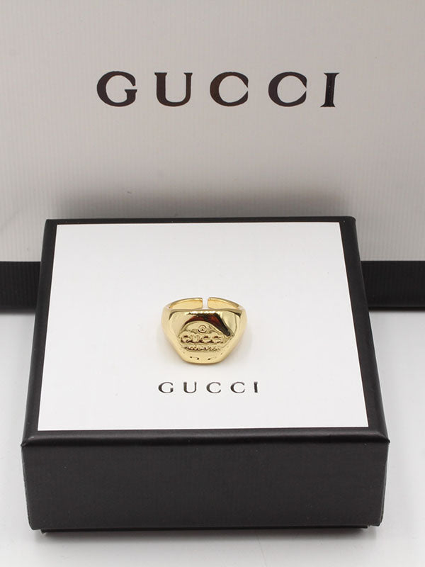خاتم قوتشي ميتال لوقو خواتم gucci