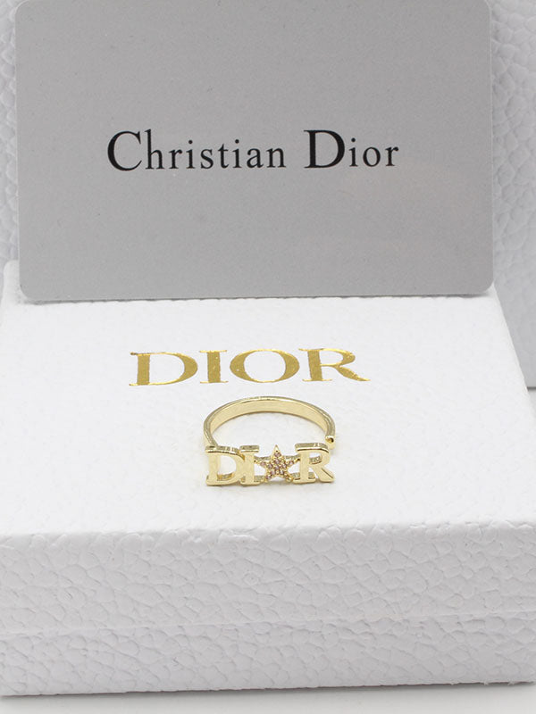 خاتم ديور تكست لوقو خواتم dior