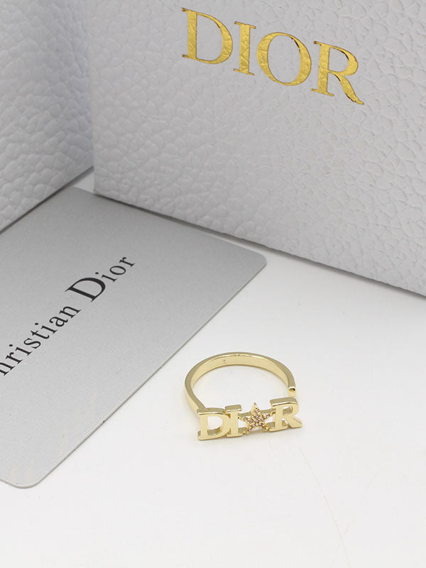 خاتم ديور تكست لوقو خواتم dior