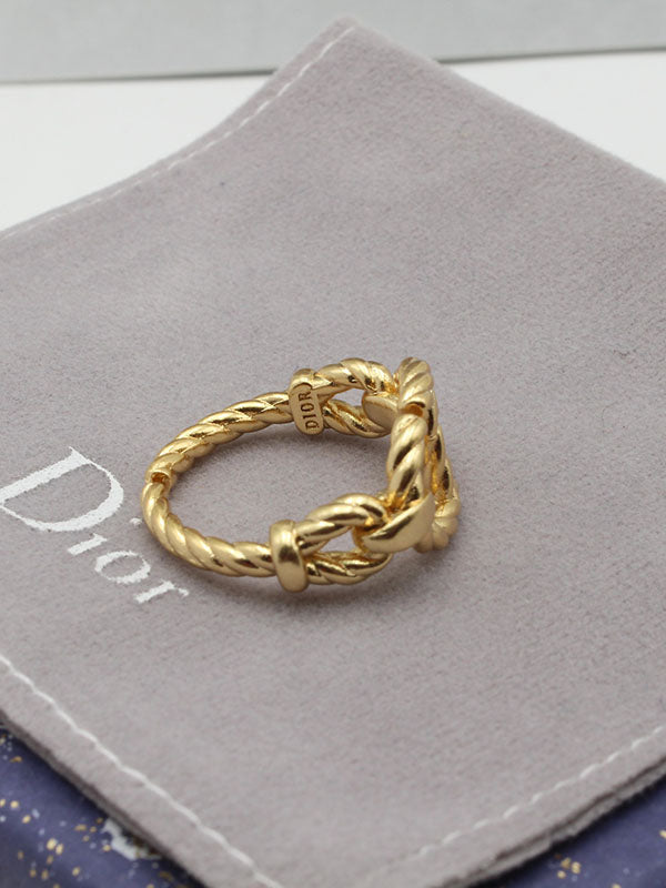 خاتم ديور لوقو ميتال خواتم dior