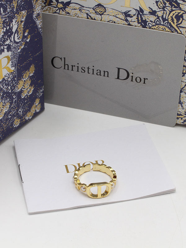 خاتم ديور تو بيرل خواتم dior ذهبي