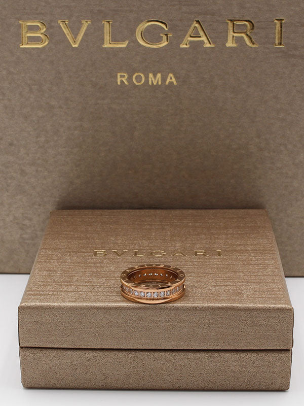 دبله بولغاري زركون روز قولد خواتم bvlgari