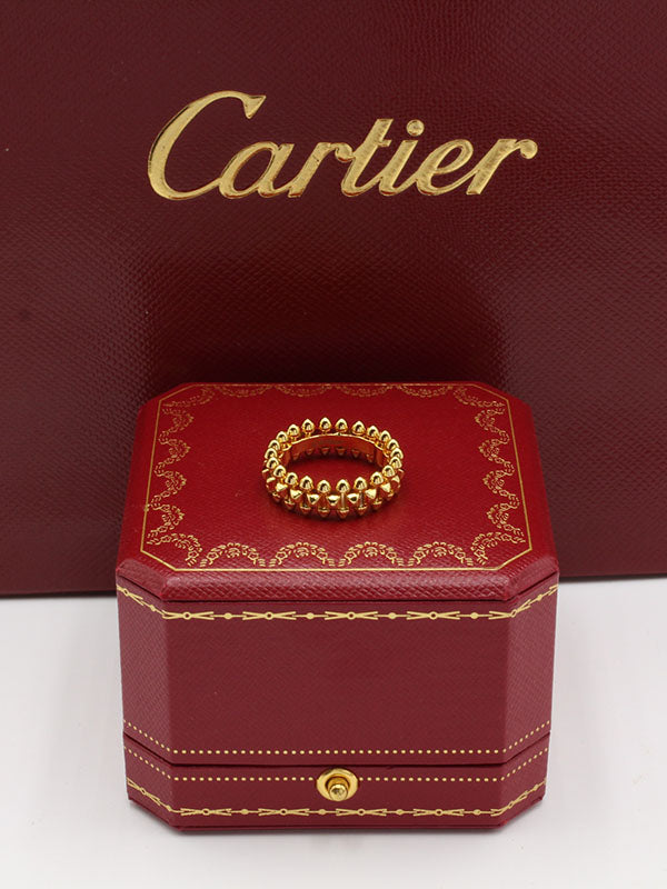 دبله كارتير كلاش خواتم CARTIER ذهبي 6