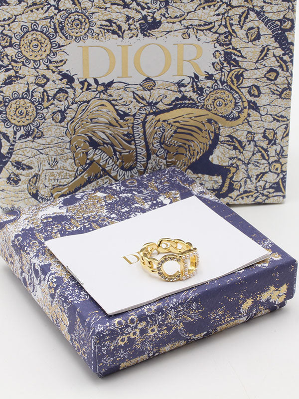 خاتم ديور لوقو بيرل خواتم dior