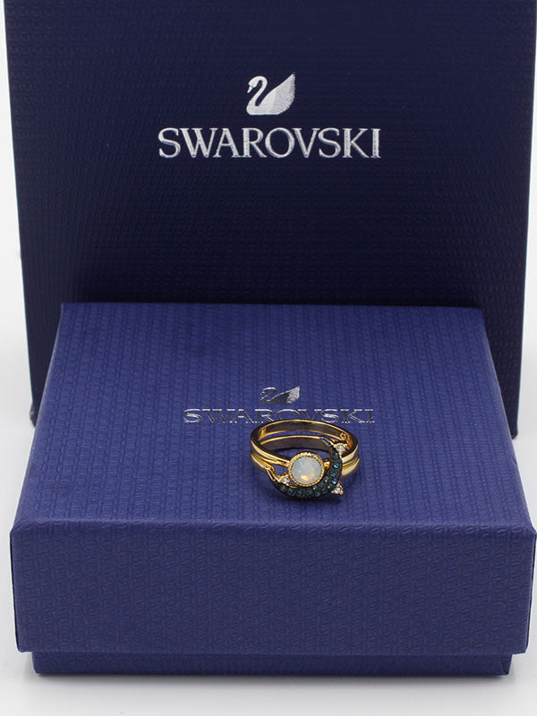 خواتم سواروفسكي مجموعه خواتم Swarovski ذهبي 6