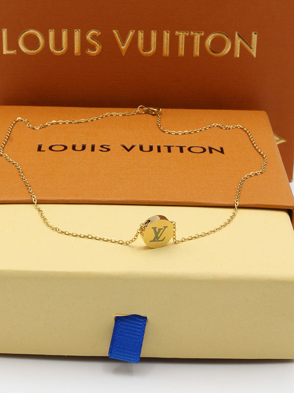 سلسال لويس فيتون دائري ناعم لوقو سلسال louis vuitton