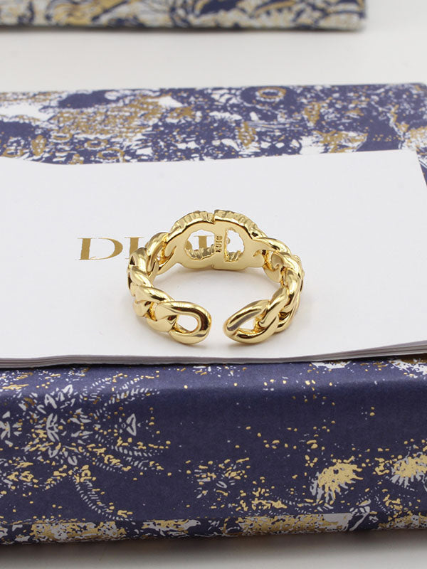 خاتم ديور جنزير كريستال خواتم dior