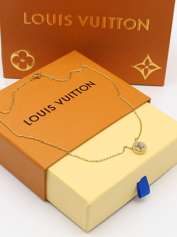 سلسال لويس فيتون دائري ناعم لوقو سلسال louis vuitton