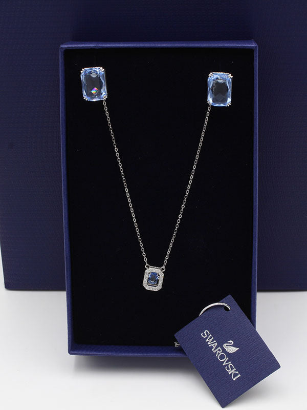 طقم سواروفسكي زركون سماوي اطقم Swarovski