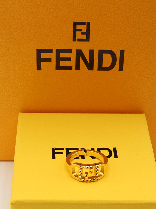 خاتم فندي ريقيلور لوقو خواتم fendi