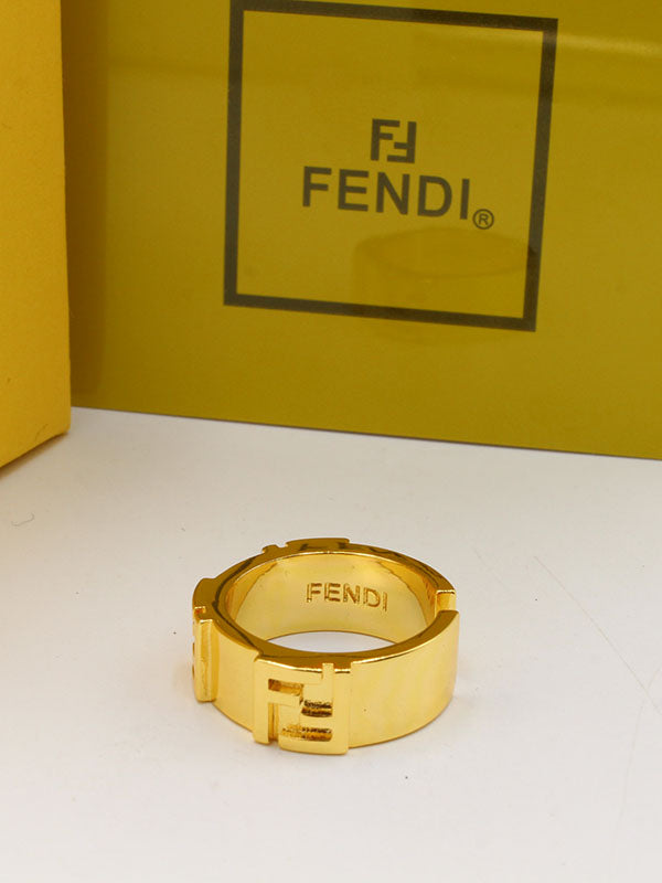 خاتم فندي سكوير لوقو FF خواتم fendi