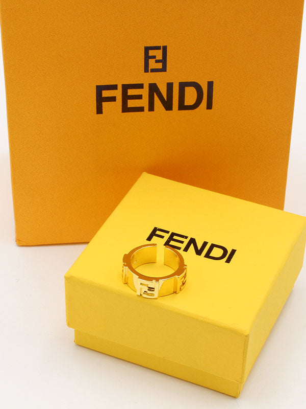 خاتم فندي سكوير لوقو FF خواتم fendi