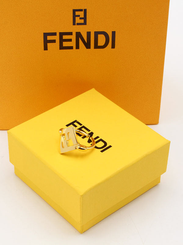 خاتم فندي سكوير اديشن لوقو خواتم fendi
