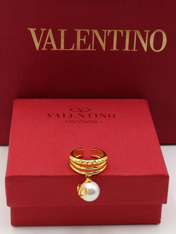 خاتم فالنتينو لولو كبير خواتم VALENTINO ذهبي