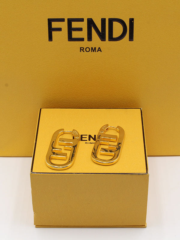 حلق فندي كبير الحجم حلق fendi