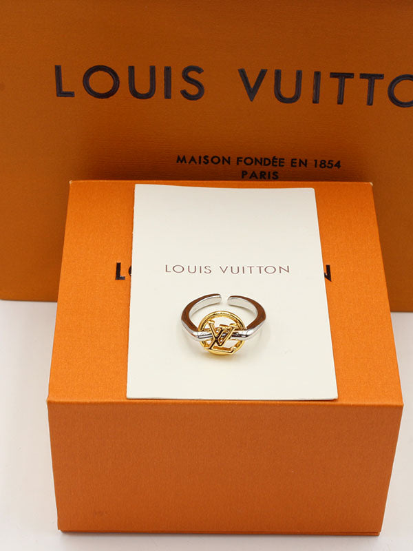 خاتم لويس فيتون سلفر اند قولد لوقو خواتم louis vuitton