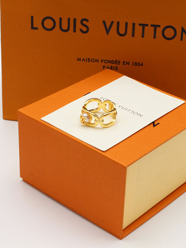 دبلة لويس فيتون لولو عريضه خواتم louis vuitton