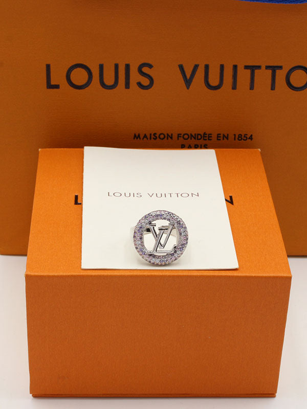 خاتم لويس فيتون زركون سيركل خواتم louis vuitton فضي