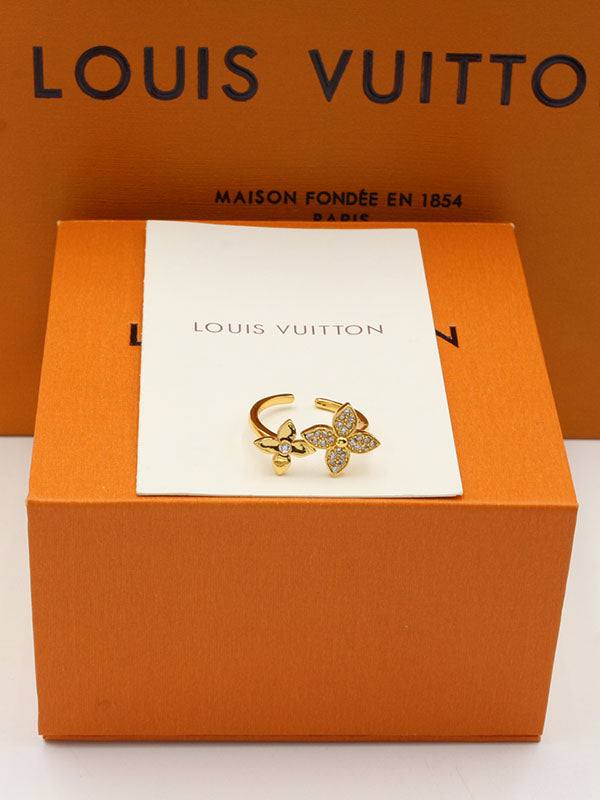 خاتم لويس فيتون دبل فلورز لوقو خواتم louis vuitton