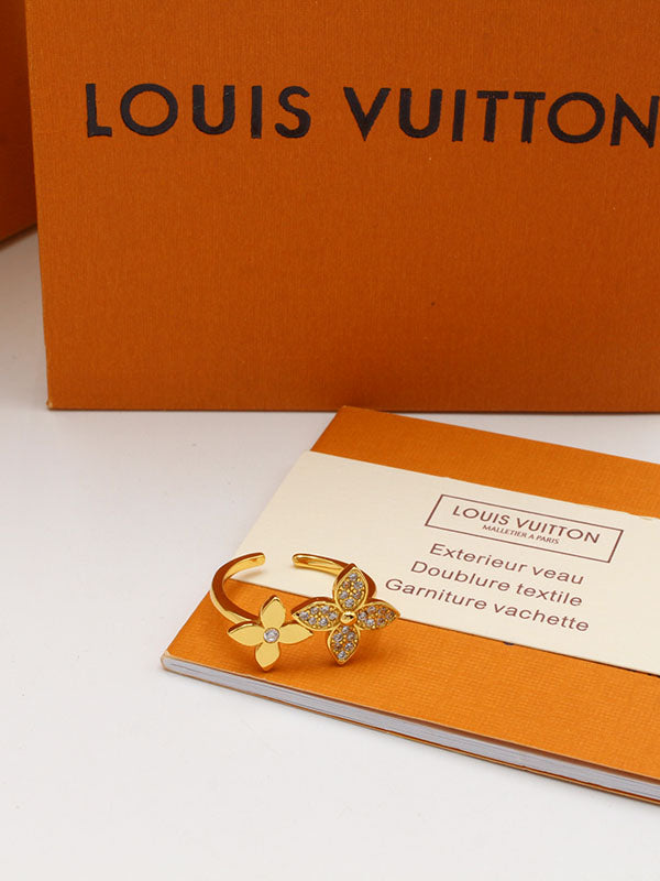 خاتم لويس فيتون دبل فلورز لوقو خواتم louis vuitton