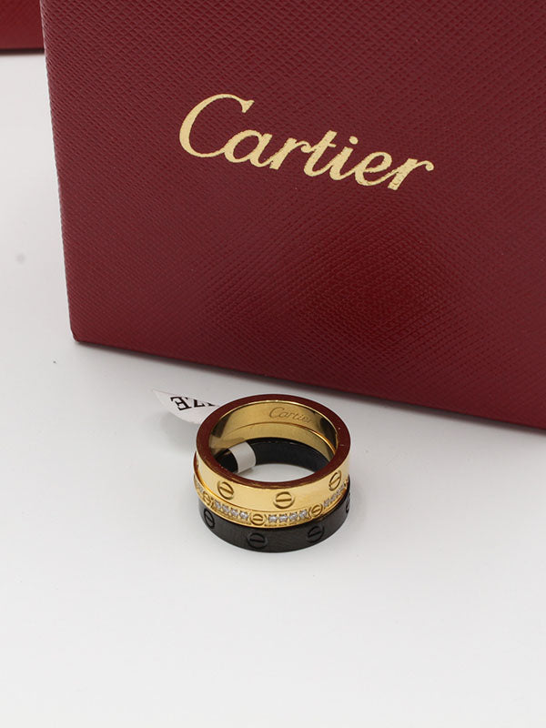 دبل كارتير بلاك ادشن خواتم CARTIER ملون 8