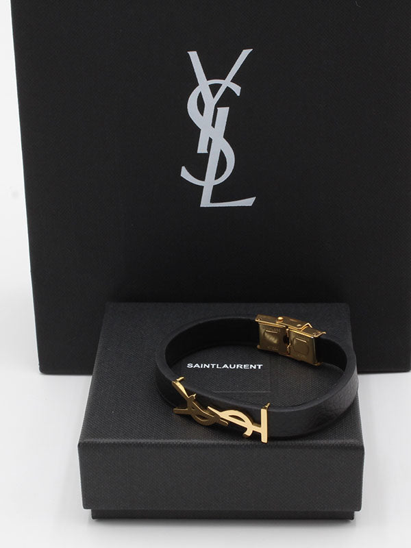 اسوارة ايف سان لوران جلد اسود اسواره ysl