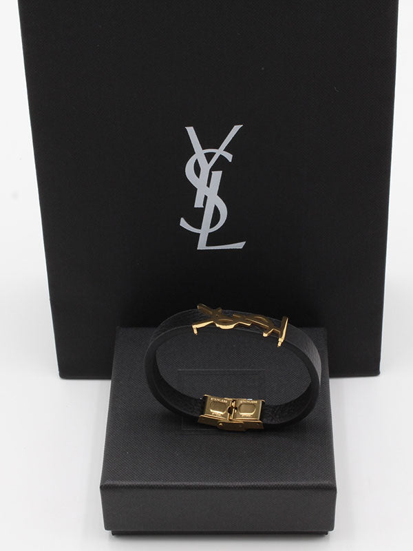 اسوارة ايف سان لوران جلد اسود اسواره ysl