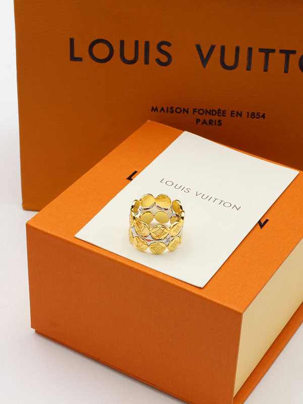 مجموعه 3 دبل لويس فيتون لوقو خواتم louis vuitton