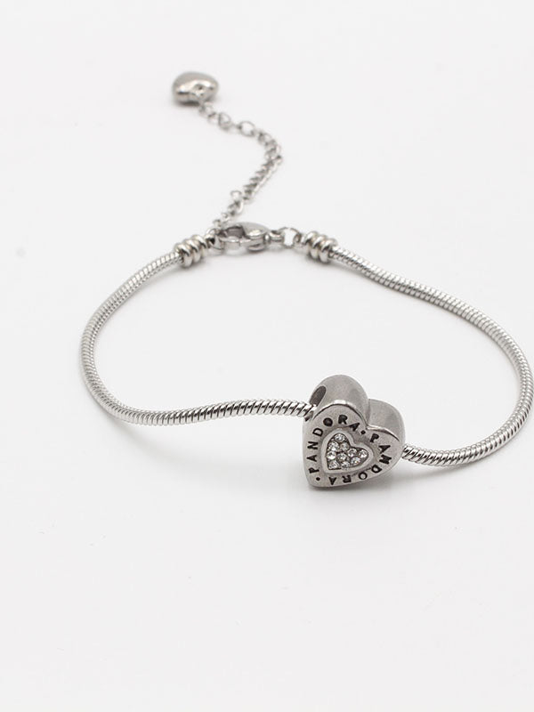 اسوارة باندورا هارت فضي اسواره pandora