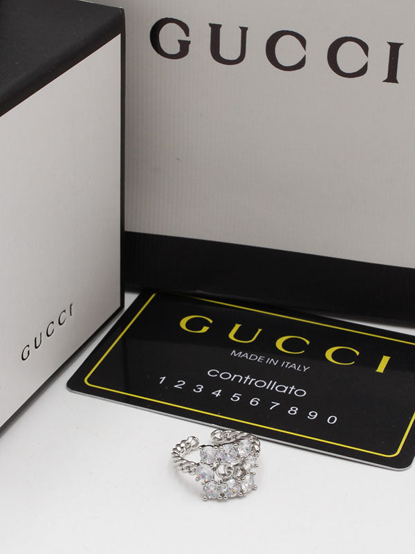 خاتم قوتشي جنزير زركون خواتم gucci