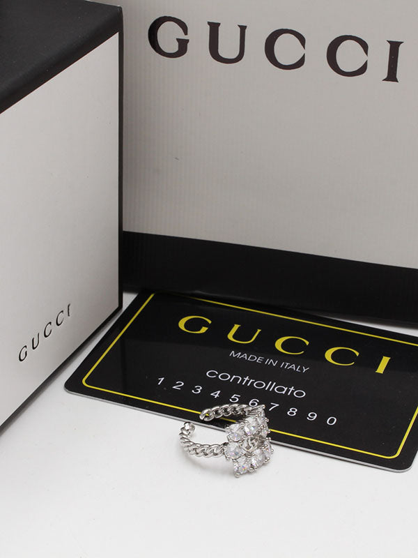 خاتم قوتشي جنزير زركون خواتم gucci
