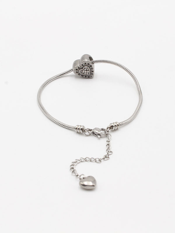 اسوارة باندورا هارت فضي اسواره pandora