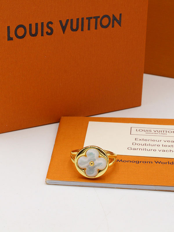 خاتم لويس فيتون وايت شيل لوقو خواتم louis vuitton