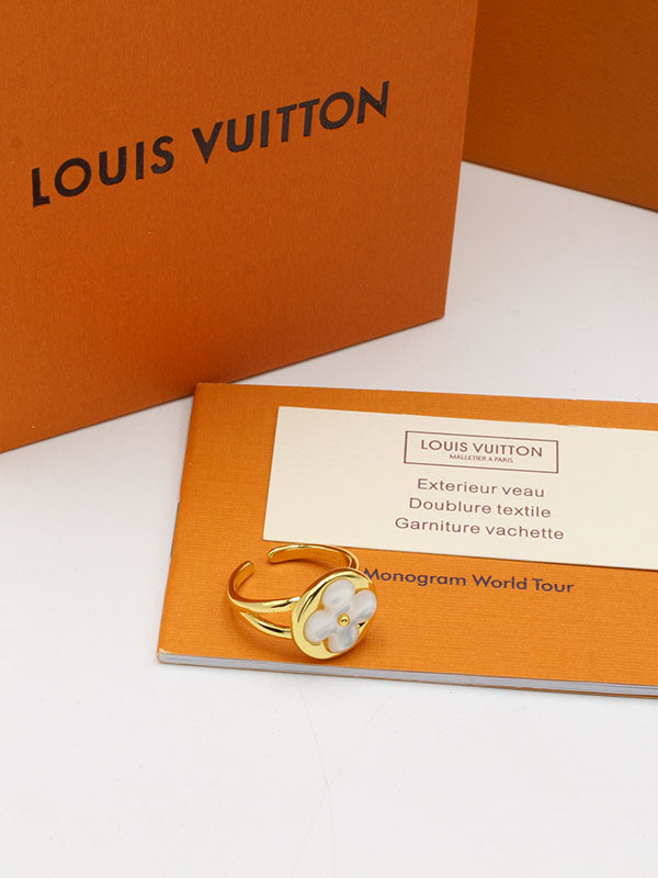 خاتم لويس فيتون وايت شيل لوقو خواتم louis vuitton
