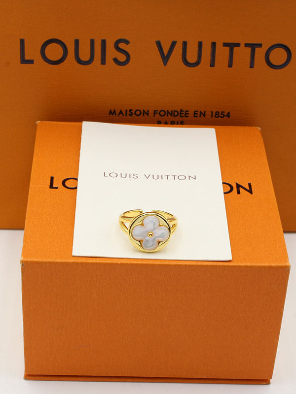 خاتم لويس فيتون وايت شيل لوقو خواتم louis vuitton ذهبي