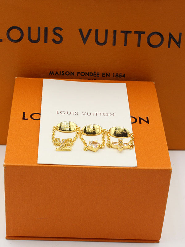 مجموعة 3 خواتم لويس فيتون شاين لوقو خواتم louis vuitton