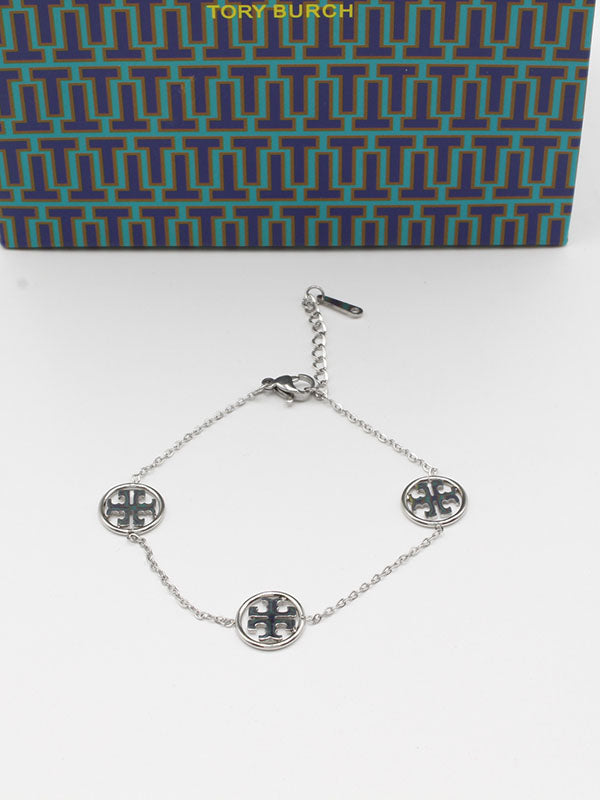 اسوارة توري بورش ناعمة اسواره tory burch فضي
