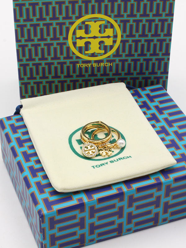 خواتم توري بورش مجموعه 3 قطع خواتم tory burch