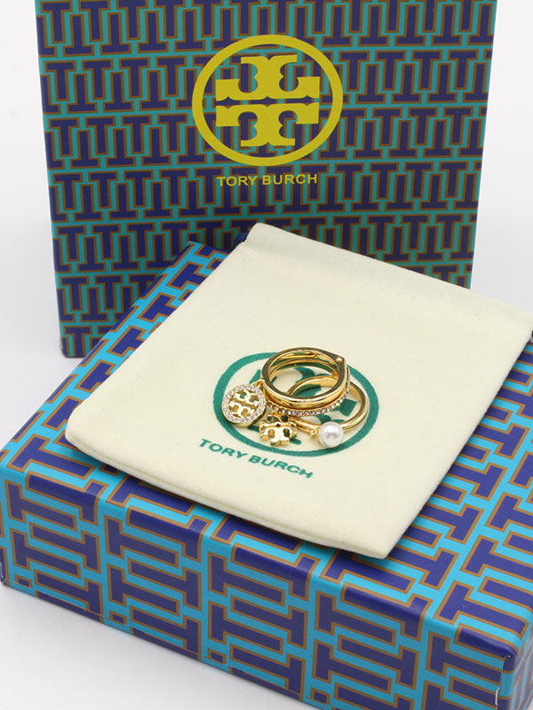 خواتم توري بورش مجموعه 3 قطع خواتم tory burch