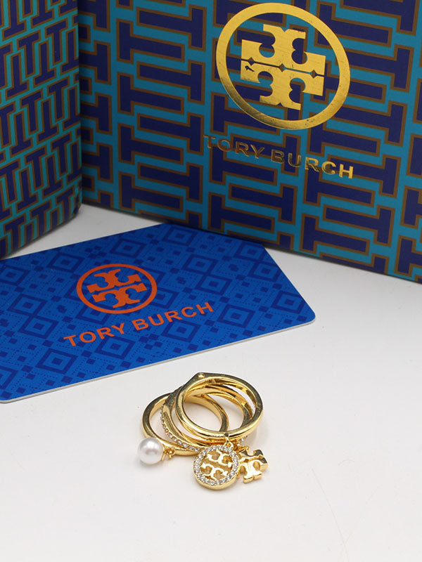 خواتم توري بورش مجموعه 3 قطع خواتم tory burch