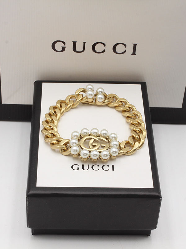 اساور قوتشي لولو بيرل لوقو برونز اسواره gucci