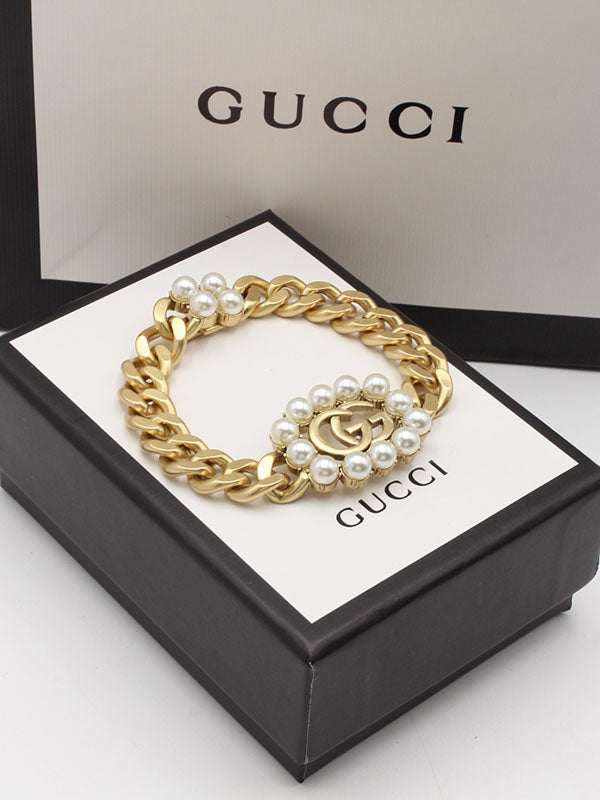 اساور قوتشي لولو بيرل لوقو برونز اسواره gucci