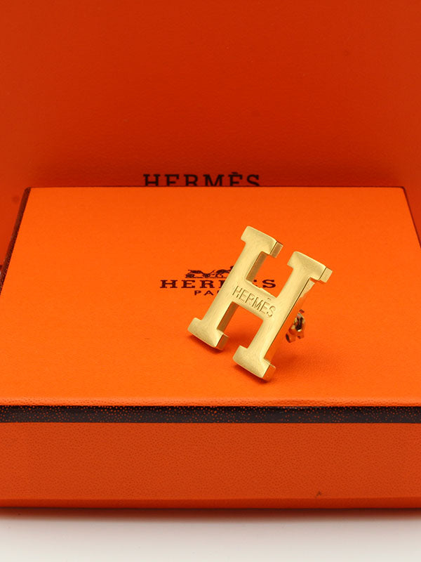 بروش هيرمز ميتال ذهبي بروش HERMES