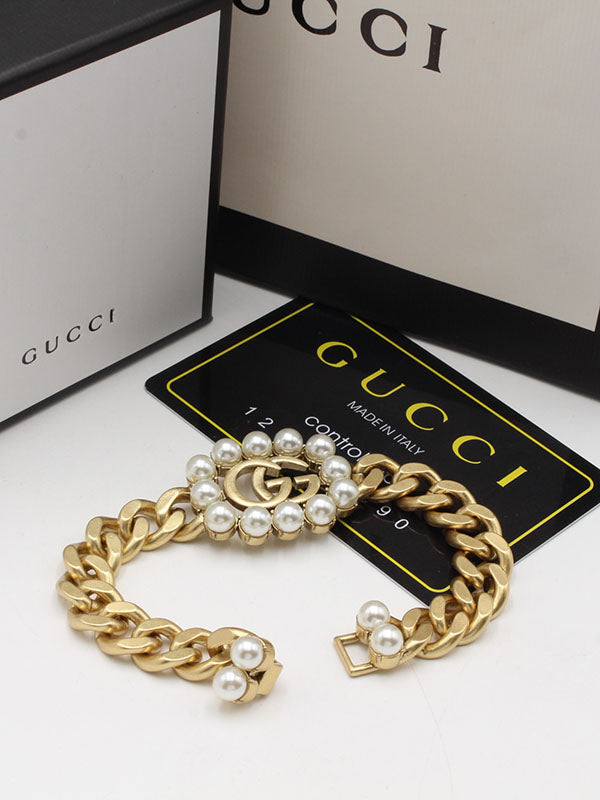 اساور قوتشي لولو بيرل لوقو برونز اسواره gucci