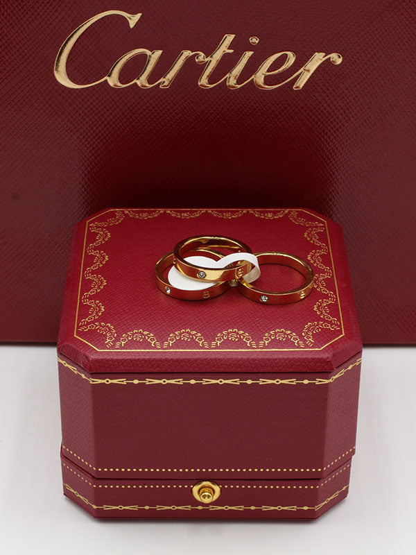 دبل كارتير قولد اديشن خواتم CARTIER