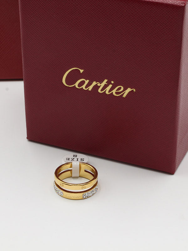 خاتم كارتير تو لاينز ذهبي خواتم CARTIER ذهبي 5