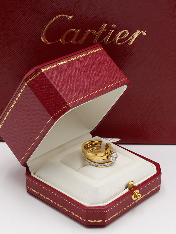 خاتم كارتير توينز ناعم ذهبي خواتم CARTIER