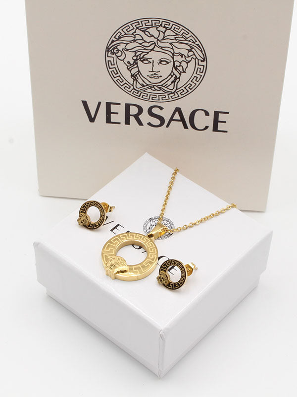 طقم فيرساتشي مدور ناعم اطقم versace
