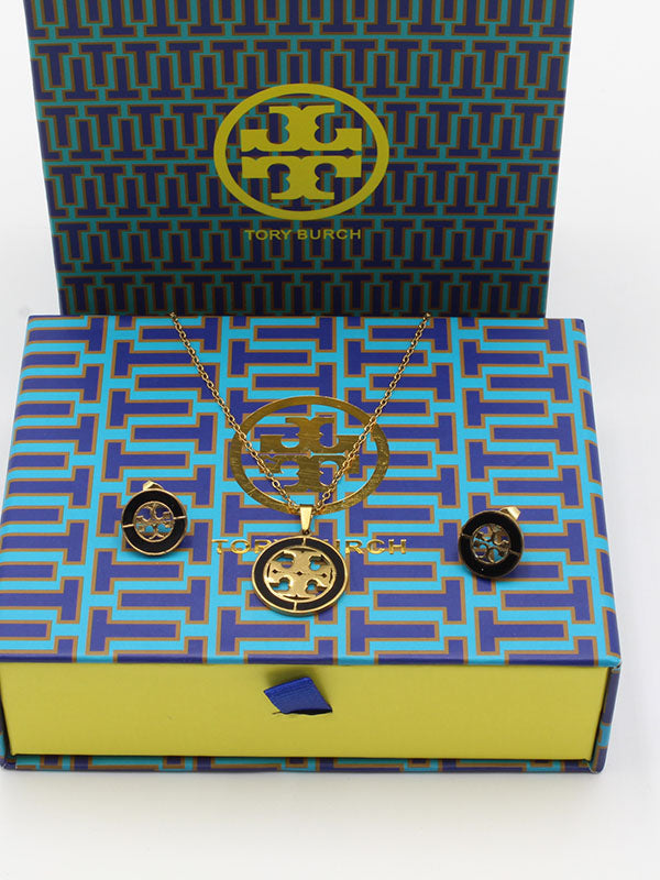 طقم توري بورش مدور شيل لوقو اطقم tory burch