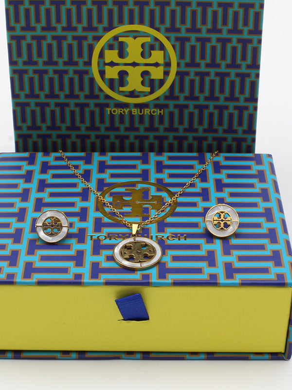 طقم توري بورش مدور شيل لوقو اطقم tory burch
